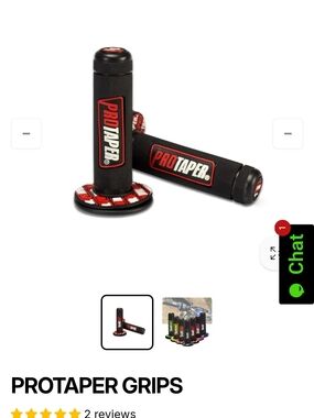 ProTaper Motorcycle Grips in Black and Red
